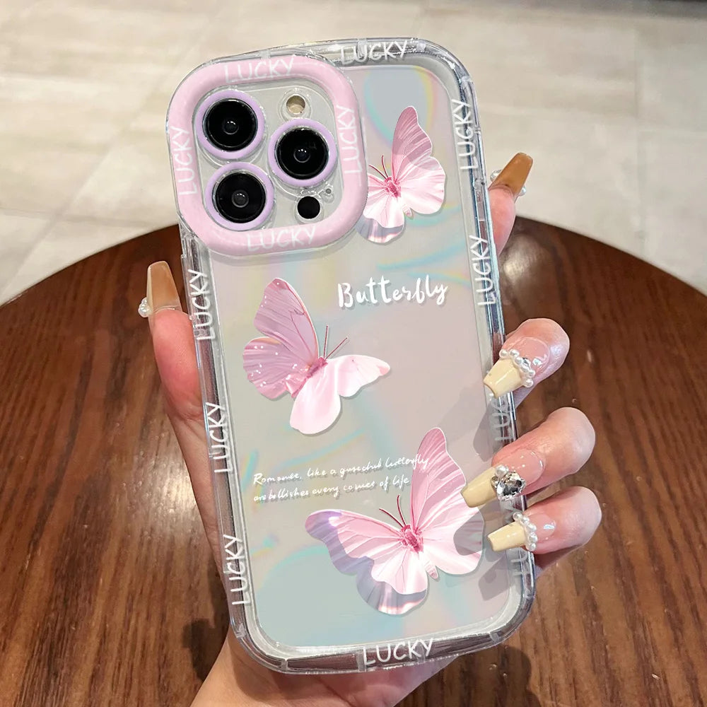 Cut Cat Aninal Phone Case For iPhone 13 Funda iPhone 15 11 16 14 17 Pro Max Air 12 7 8 Plus SE 2020 17promax Silicone Soft Cover