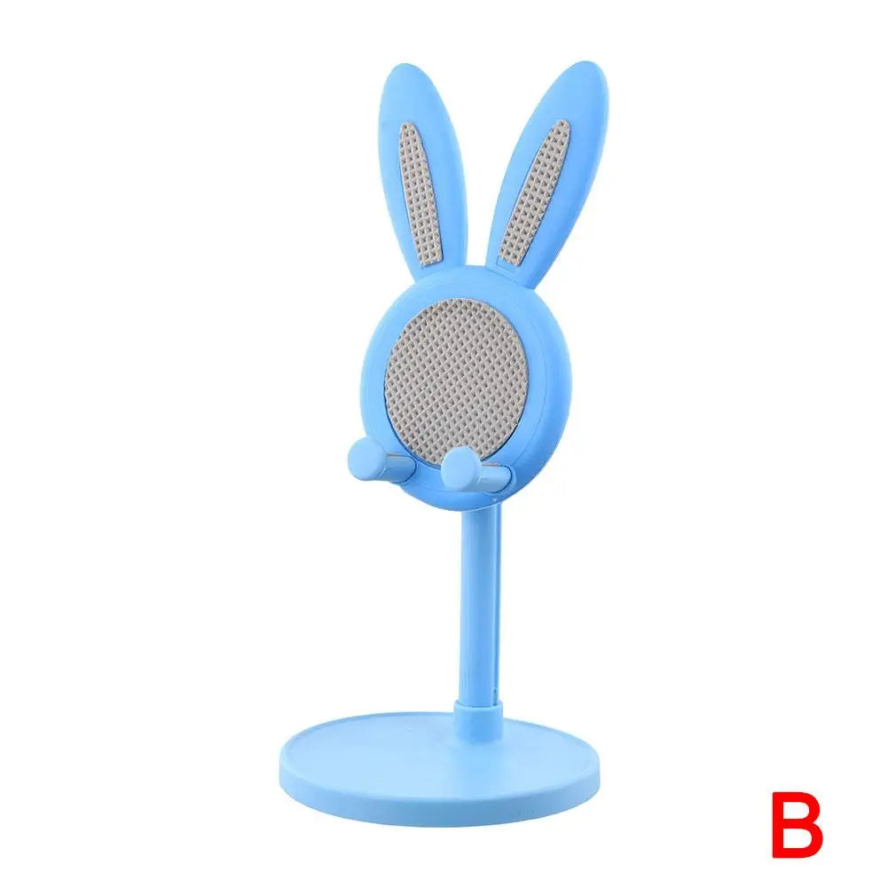 Adjustable Rabbit Cell Phone Stand Tablet Stand Holder Dock for iPad/All Phones,Cute Bunny Phone Stand for Desk Angle Height