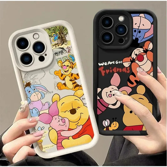 Winnie the Pooh Cute Cartoon Soft Protective Phone Case for iPhone