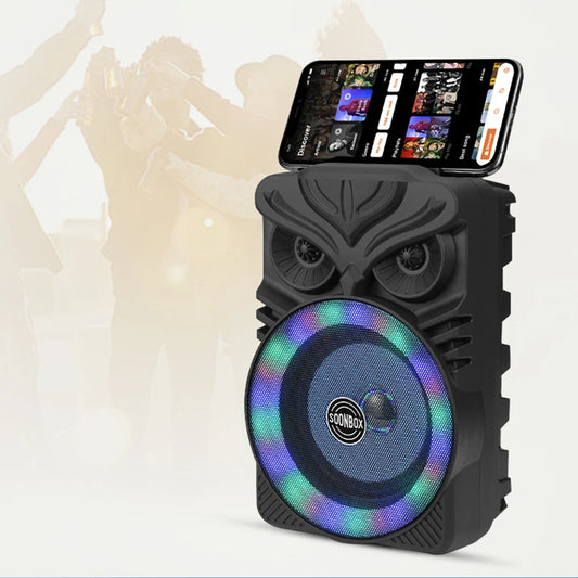 Outdoor Portable Music Player RGB Light HiFi Bluetooth-Compatible Speaker 1200mAh Portable Wireless Loudspeaker Portable Speaker