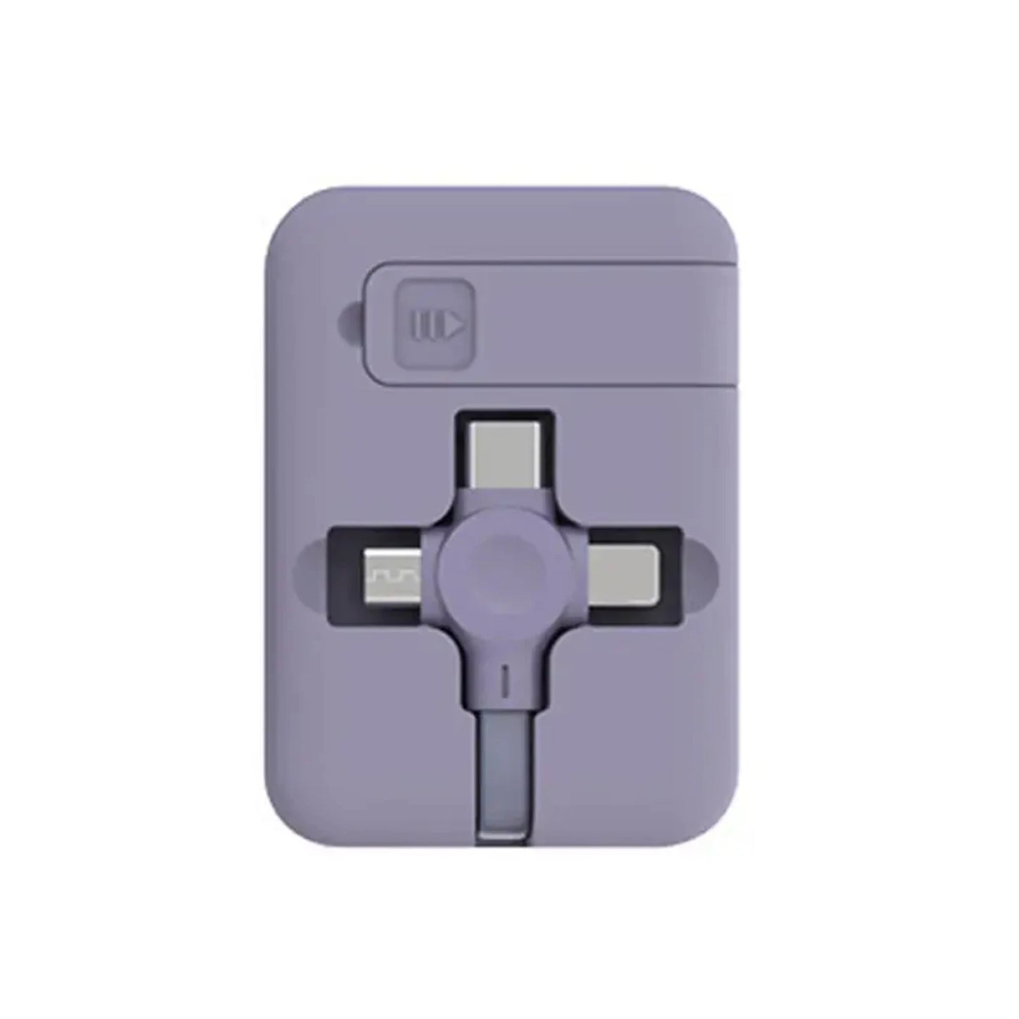 3-in-1 Flexible Retractable USB Cable for iPhone, Samsung, Android - Fast and Convenient Charging, Adjustable Length from 40cm/1