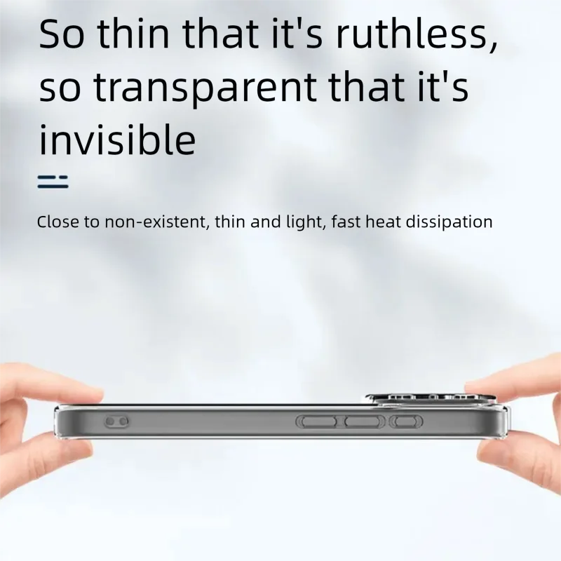 Ultra-Thin Clear Silicone Phone Case for iPhone 17 / 16 / 15 / 14 / 13 / 12 / 11 / X / XR / XS Max / 7 / 8 / SE – Soft Transparent Protective Cover