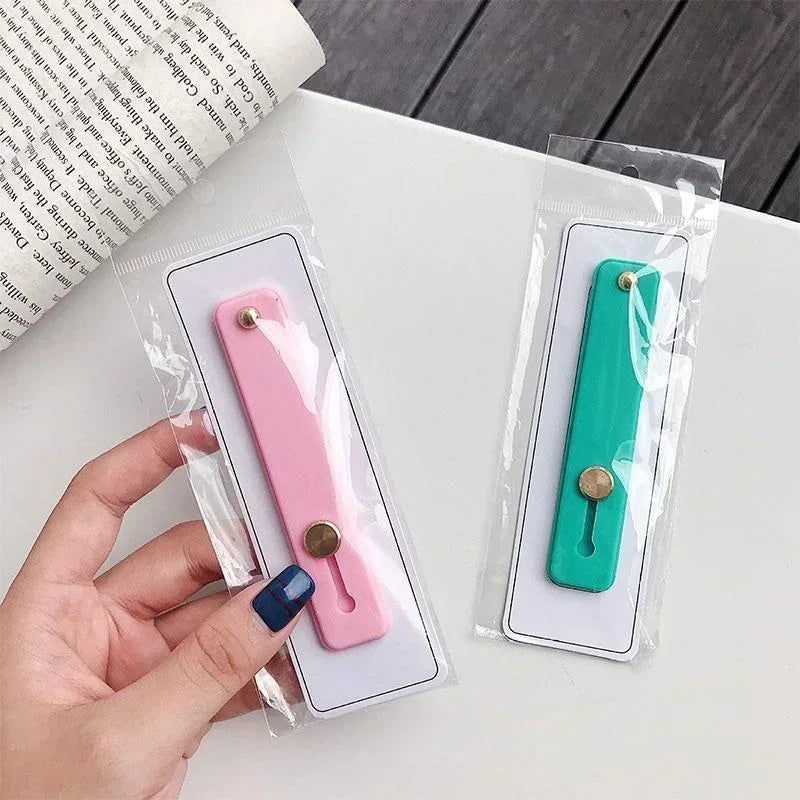 Universal Phone Hand Band Bracket Silicone Phone Holder Finger Ring Push Pull Grip Stand  Sticker Phone Holder