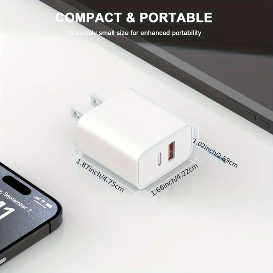 40W Macaron Color Quick Dual Port Charger For IPhone Charger With 6FT Lightning Cord Compatible For IPhone 14 13 12 11 Pro Max